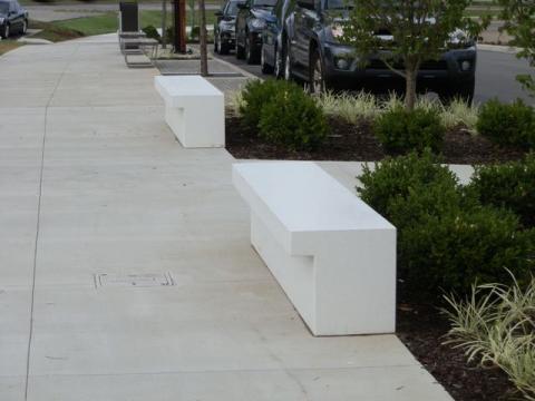 LED benches, Nashville, Tennessee, USA