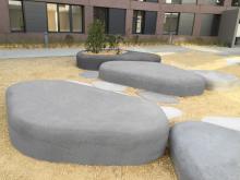 Nuton benches and planter