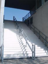 Grands escaliers extérieurs Centre Pompidou Metz
