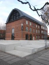 Place du musée d'art Urbain KOS à Koge, Danemark