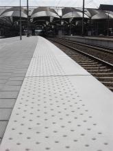 Railway station plaform edges