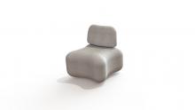 Seat Articulus square with backrest