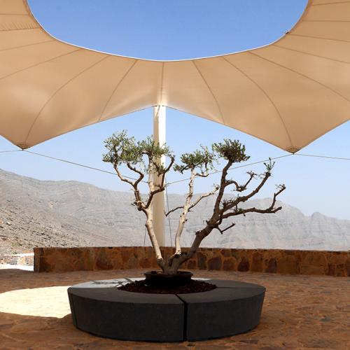 Jebel Jais, UAE, circular bench