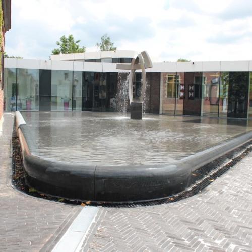 Ternat city hall fountain